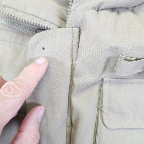 Distressed Renegade Outerwear Vest Full‎ Zip Padded Insulated Multi Pocket XL - Picture 6 of 11